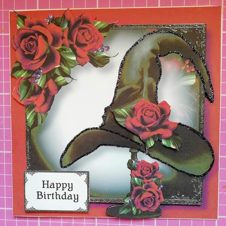 Witches Hat & Red Roses by Louise Fenton