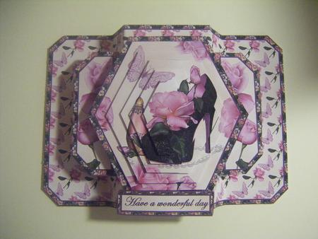 3D Double Pop-out - High Heels and Perfume by Louise Fenton