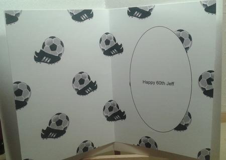 Soccer Ball and Boot Insert by Louise Fenton