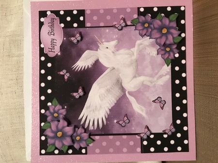 Pegasus & Butterflies  by Louise Parr