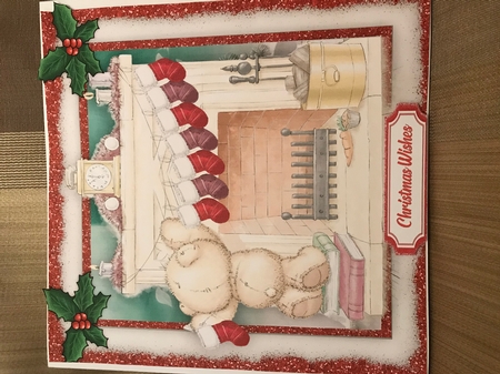 Teds Hanging the Stockings  by Louise Parr
