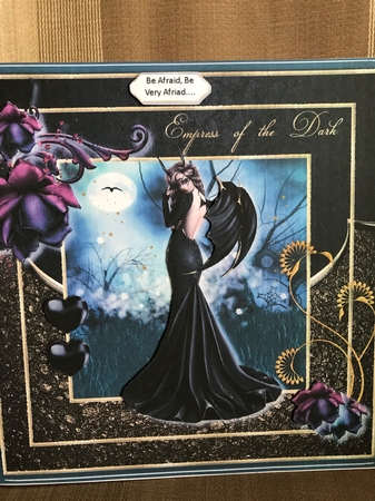 Empress of the Dark Card Topper 3 by Louise Parr