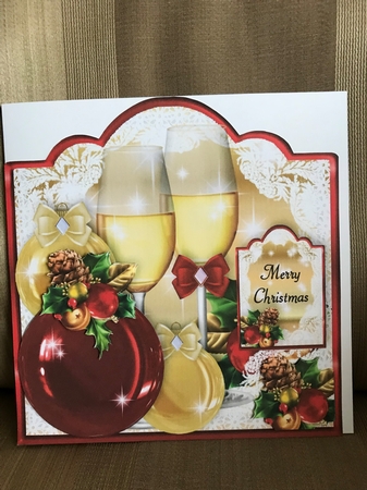 The Christmas Cocktail Single Sheet by Louise Parr