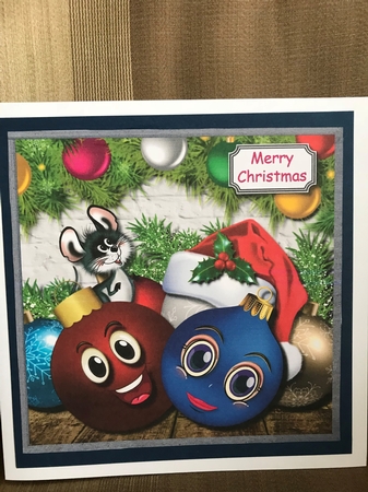 Christmas baubles by Louise Parr