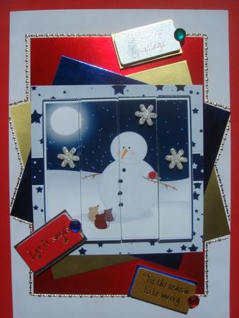 Snowman with Mice by Luciana Brincat Xuereb