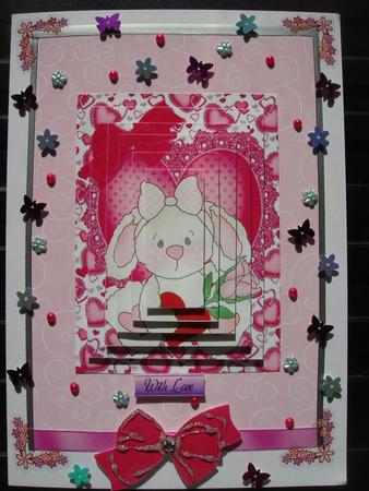 Cute Little Valentine Bunny, Pyramids by Luciana Brincat Xuereb