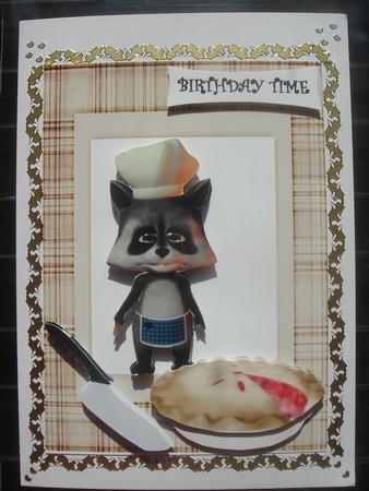 Chef Raccoon's Cherry Pie by Luciana Brincat Xuereb