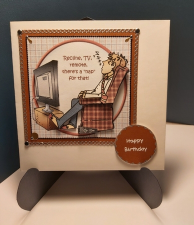 8x8 recline, TV, remote birthday/fathers day mini kit by Lucy Evison-Birks