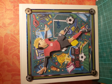 A teenage Football star by Lucy Evison-Birks