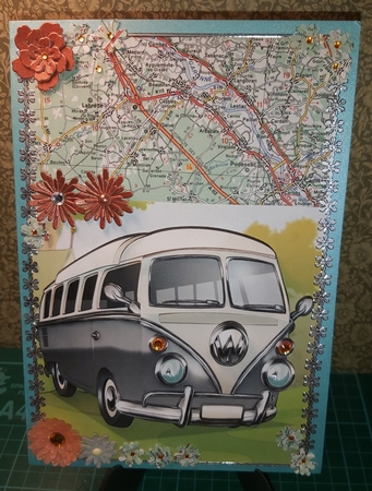 Camper Van Grey  by Lucy Evison-Birks