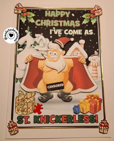 I`ve Come As St. Knickerless by Lucy Evison-Birks