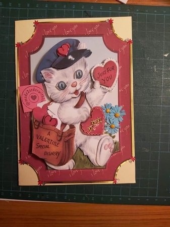 Valentine Special Delivery with Decoupage by Lucy Evison-Birks