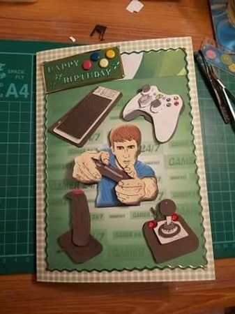 Gamer (green) - A5 by Lucy Evison-Birks