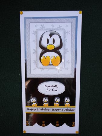 Cute Penguin Birthday by Lyn Ainscough-Ambrose