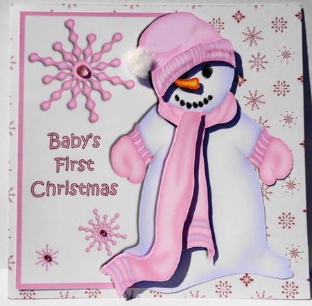Baby Girl First Christmas by Lyn Ainscough-Ambrose