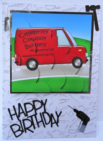Cowboy Builders Van Shell Edged Corner Side Stacker by Lyn Ainscough-Ambrose