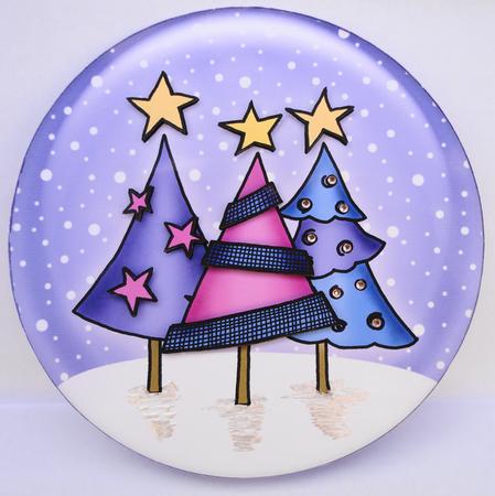 Unky Xmas Trees Snowglobe Rock N Roll Kit by Lyn Ainscough-Ambrose