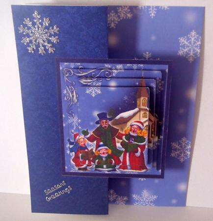Joy to the World Fold Back Card by Lyn Ainscough-Ambrose