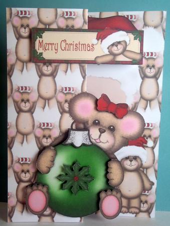 Teds Christmas Bauble by Lyn Ainscough-Ambrose