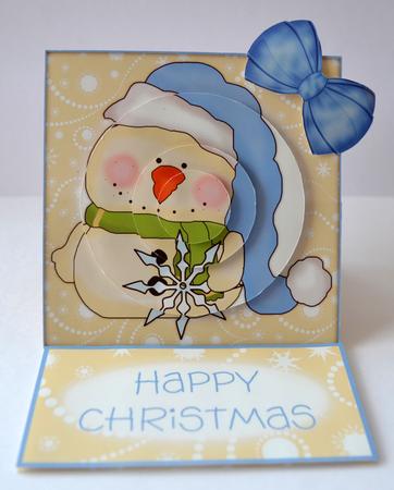 Little Christmas Snowman Easel Card Featured Gallery Photo