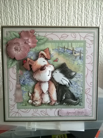 Best Friends 8x8 Decoupage Mini Kit for Birthday Anniversary Featured Gallery Photo