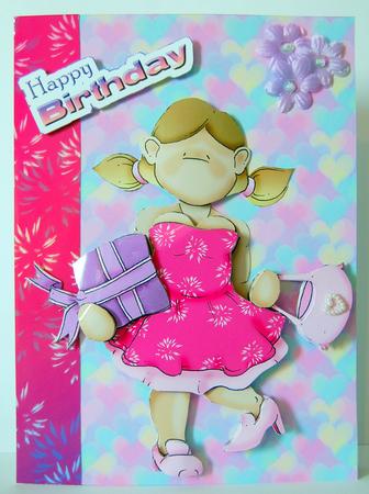 Birthday Girl Doodles by Lyn Hughes