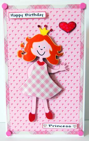 Princess Card Front. by Lyn Hughes