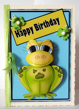 Frog Lovers Happy Birthday Frog Step by Step by Lyn Hughes