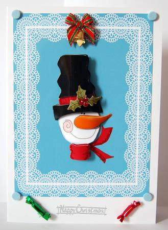 Snowman Head by Lyn Hughes