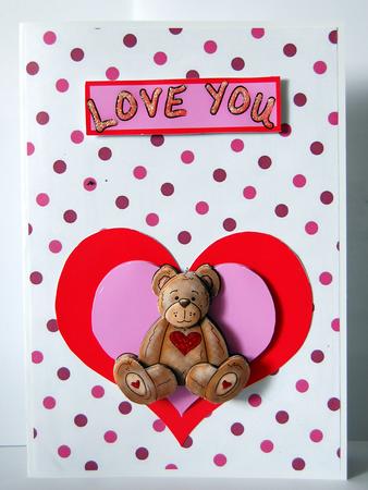Valentines Teddy Decoupage by Lyn Hughes