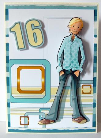 Birthday Teen Dude Ages. by Lyn Hughes