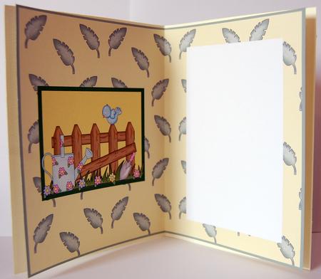 Country Garden Card Insert by Lyn Hughes