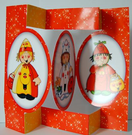 Trick-or-treat Trio - Pop Out Card by Lyn Hughes