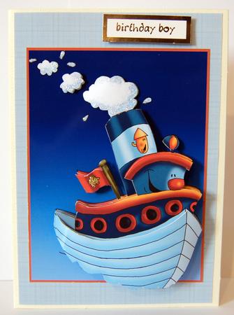 Happy Tugboat 2 by Lyn Hughes