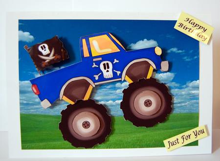 Blue Monster Truck Step by Step by Lyn Hughes
