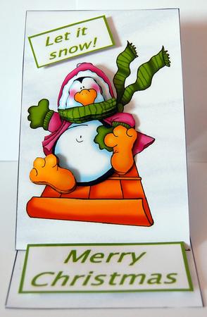 Sledging Penguin by Lyn Hughes