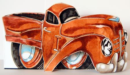Beat-up Pick-up Truck Card by Lyn Hughes