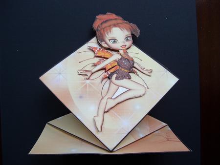 Kayleigh Fairy Pop Up Spring Card by Lyn Webb