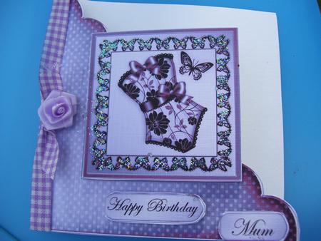 Elegant Boudoir - Cut and Fold Corner Card  by Lyn Webb