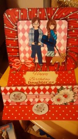 Girl Watching Double Easel Card Kit by Lynda Brownlie