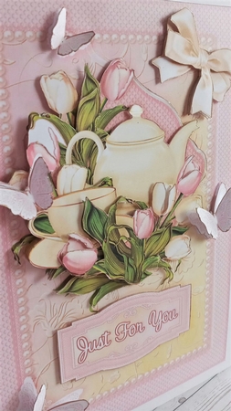 Time for Tea Pop-up Kit - Spring Tulips and Butterflies by lynda donoghue