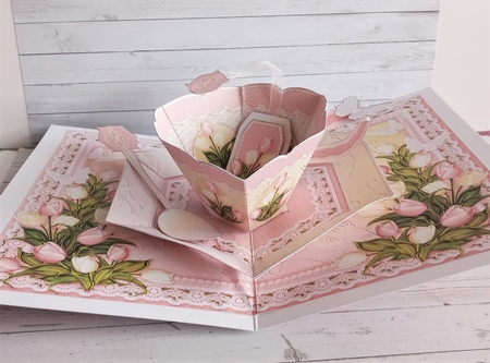 Time for Tea Pop-up Kit - Spring Tulips and Butterflies by lynda donoghue