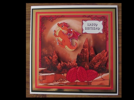 The Orange Dragon 8x8 by Lynda Harman