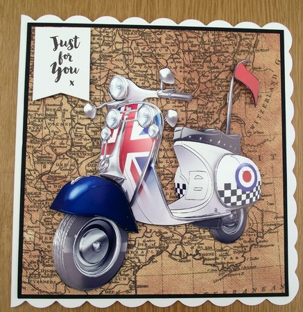 Mod Squad Scooter/moped Decoupage Sheet by Lynda Harman