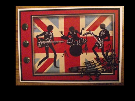 Teenage Boy  Card - British Rock Band  by Lynda Harman