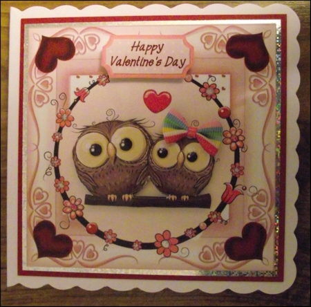 Valentine Owl 1 by Lynda Harman