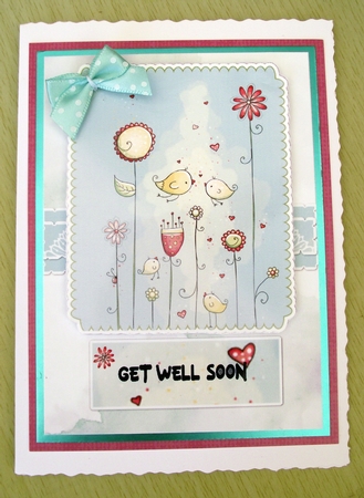 Get well soon - a little bird by Lynda Harman