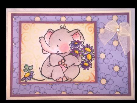 Lilac Flowers Backing Paper by Lynda Harman