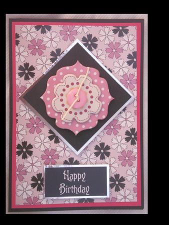 Funky Flowers Backing Paper (misty Rose) by Lynda Harman
