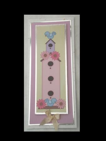 Pastel Framed Birdhouse Bookmarks Dl Toppers by Lynda Harman